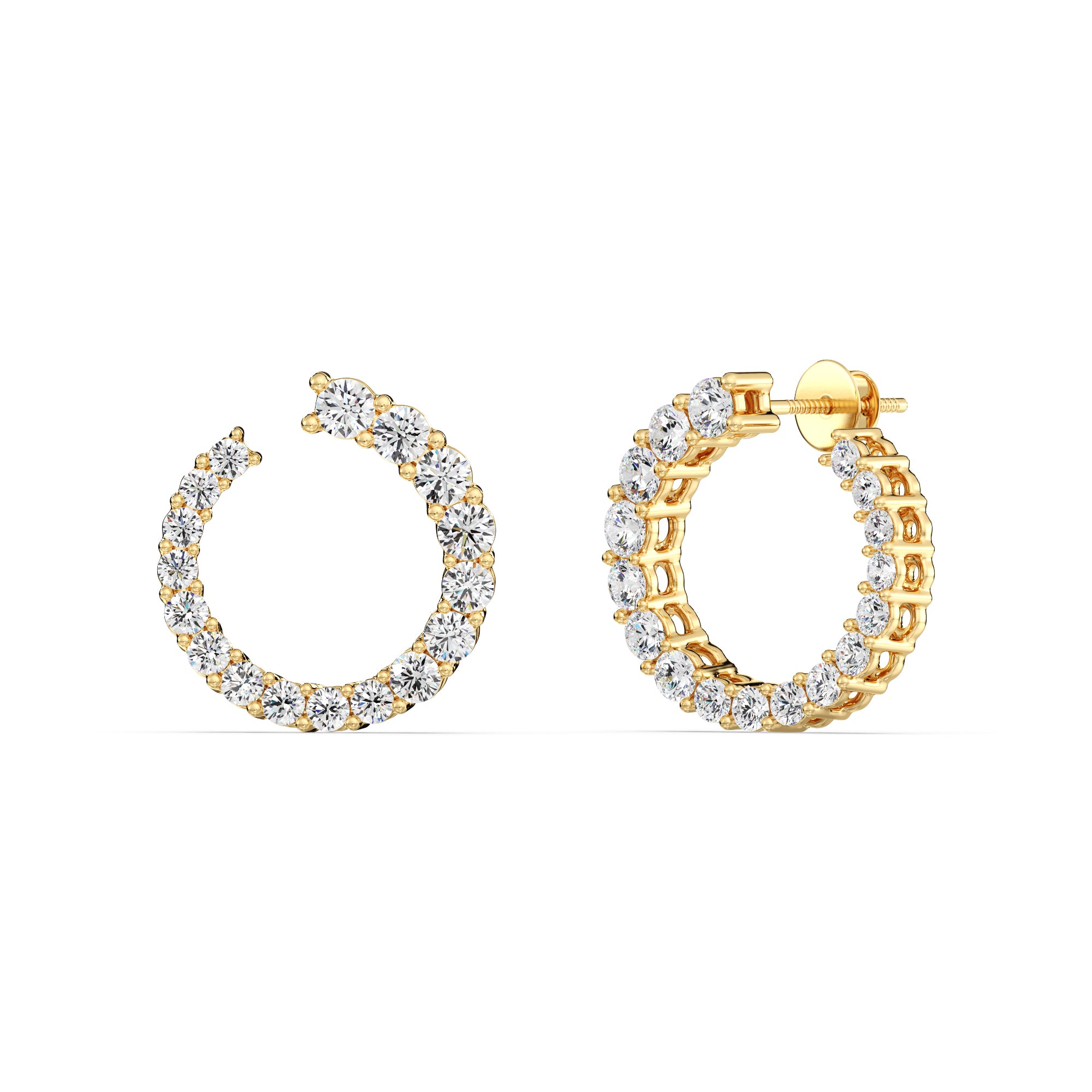 Circle hoop earrings top