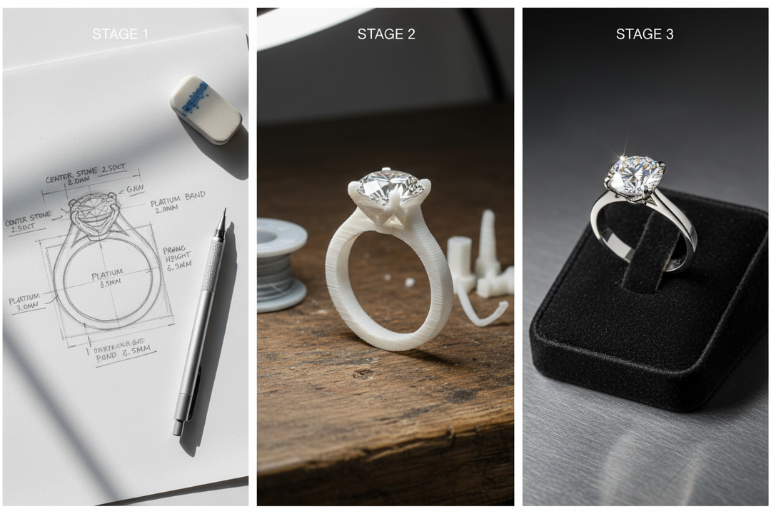 Lab Grown Diamond Custom Jewellery Manufacturing Process