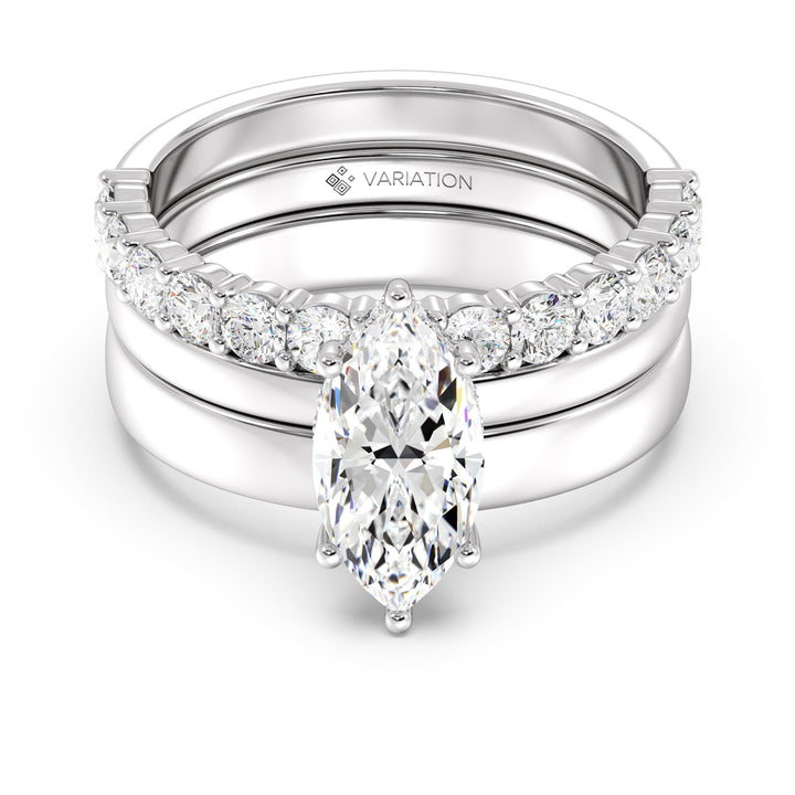 Triple Band Engagement Ring