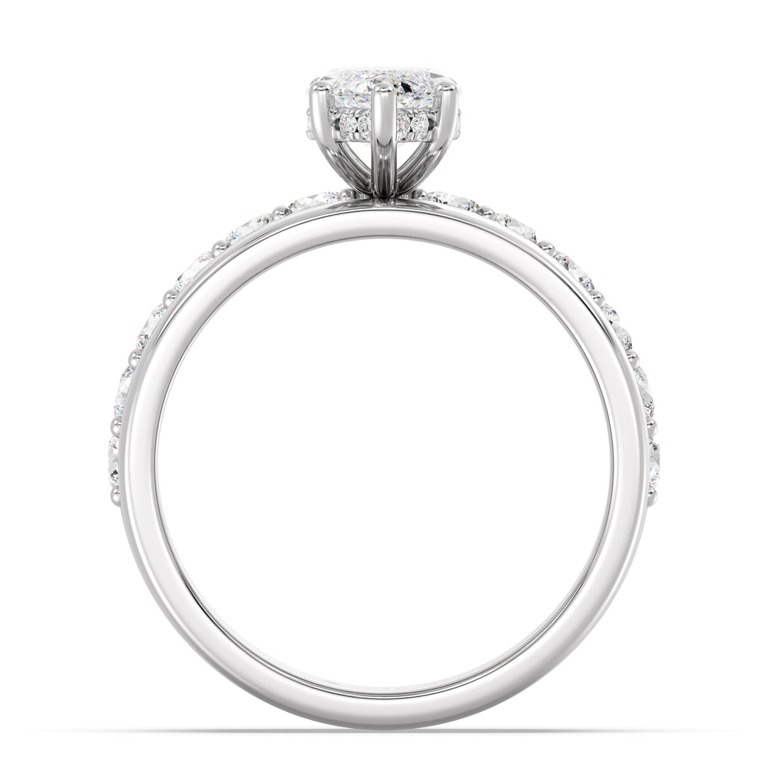 Triple Band Engagement Ring