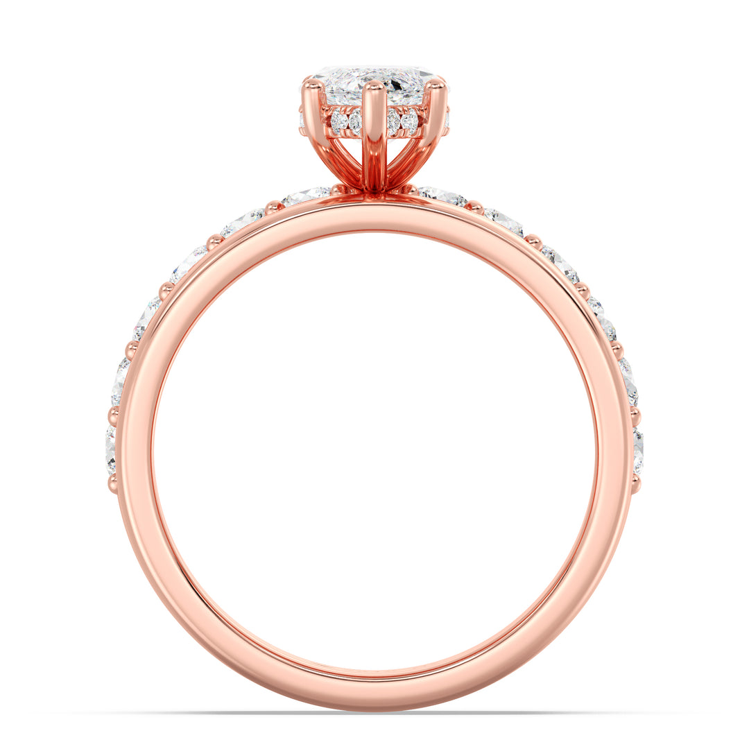 Triple Band Engagement Ring