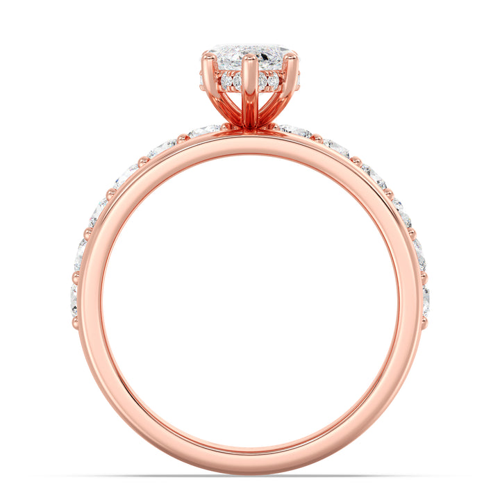 Triple Band Engagement Ring