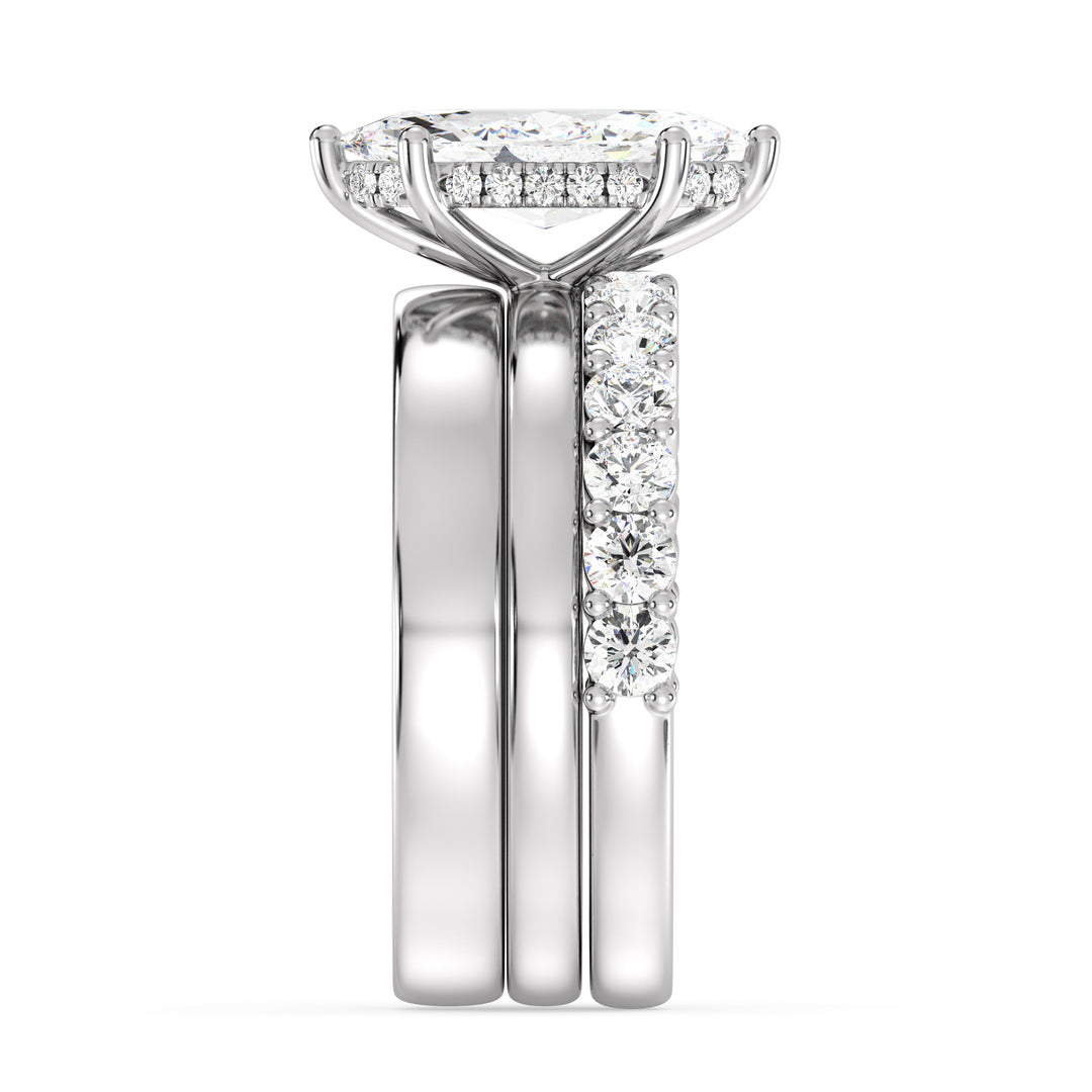 Triple Band Engagement Ring