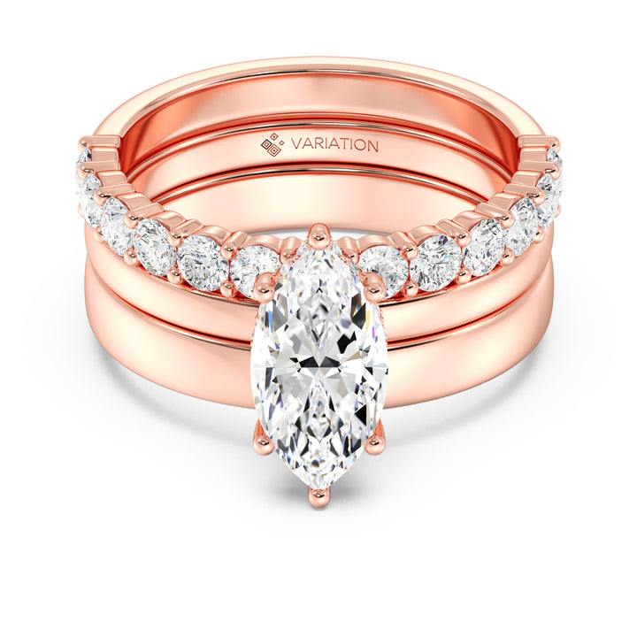 Triple Band Engagement Ring