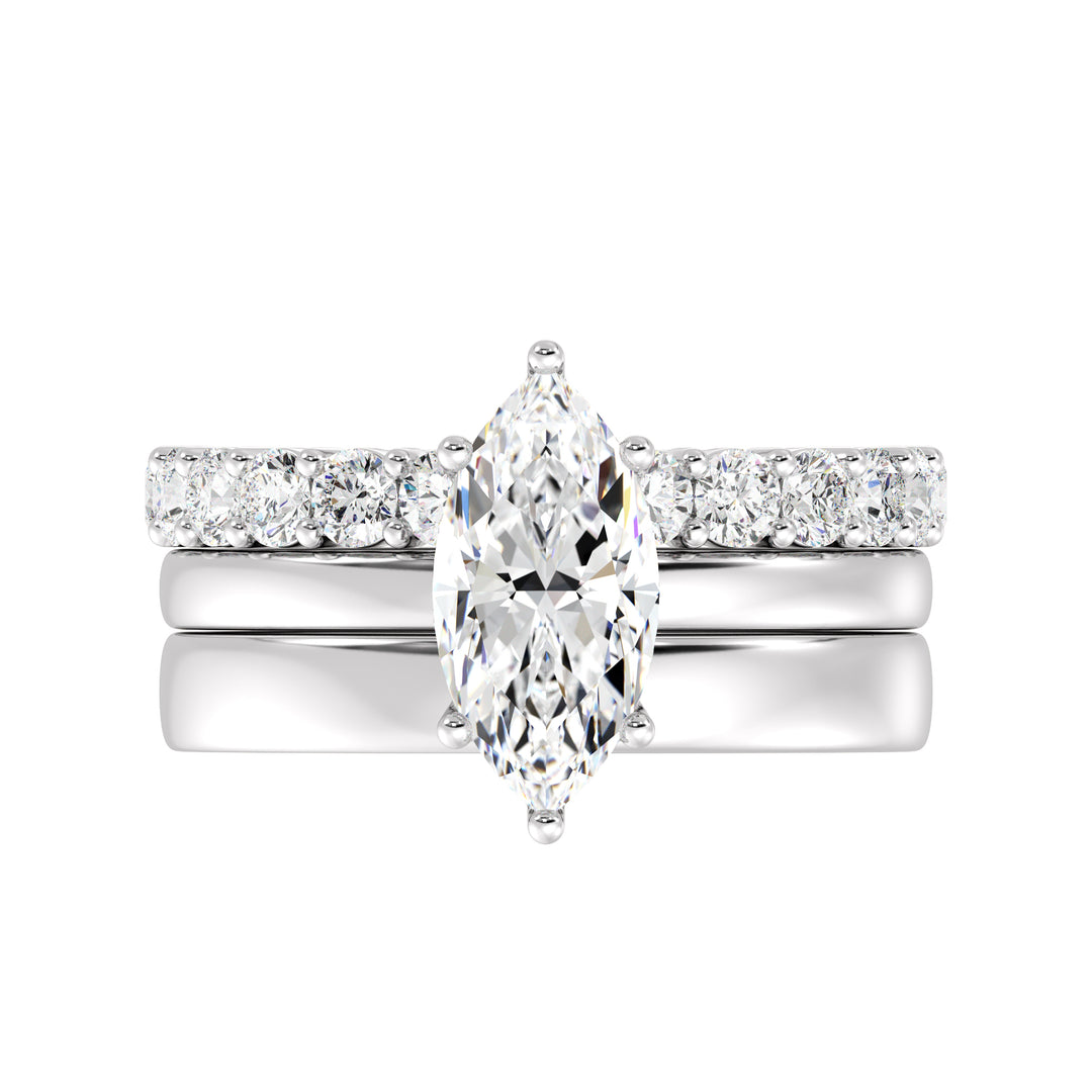 Triple Band Engagement Ring