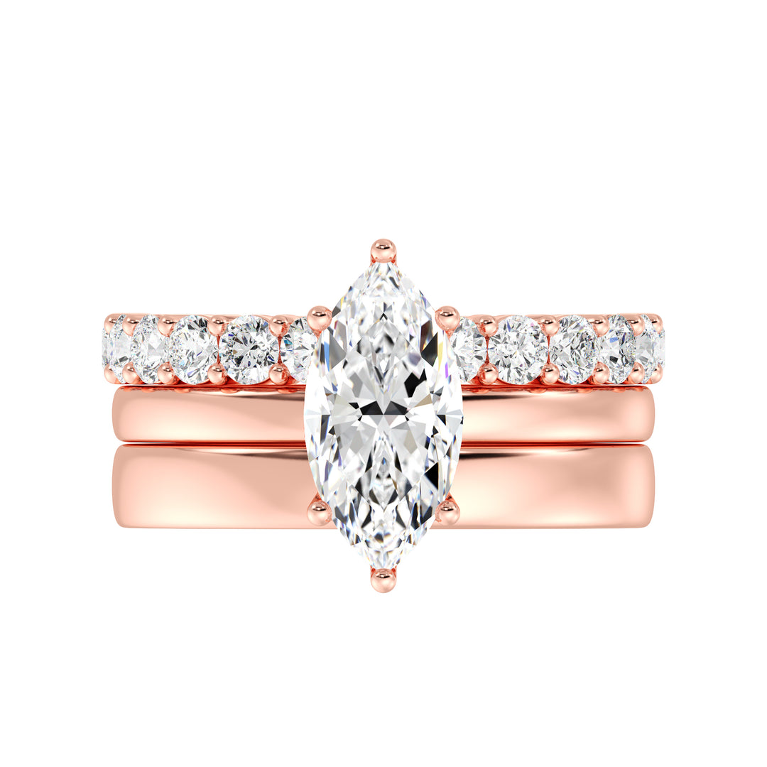 Triple Band Engagement Ring