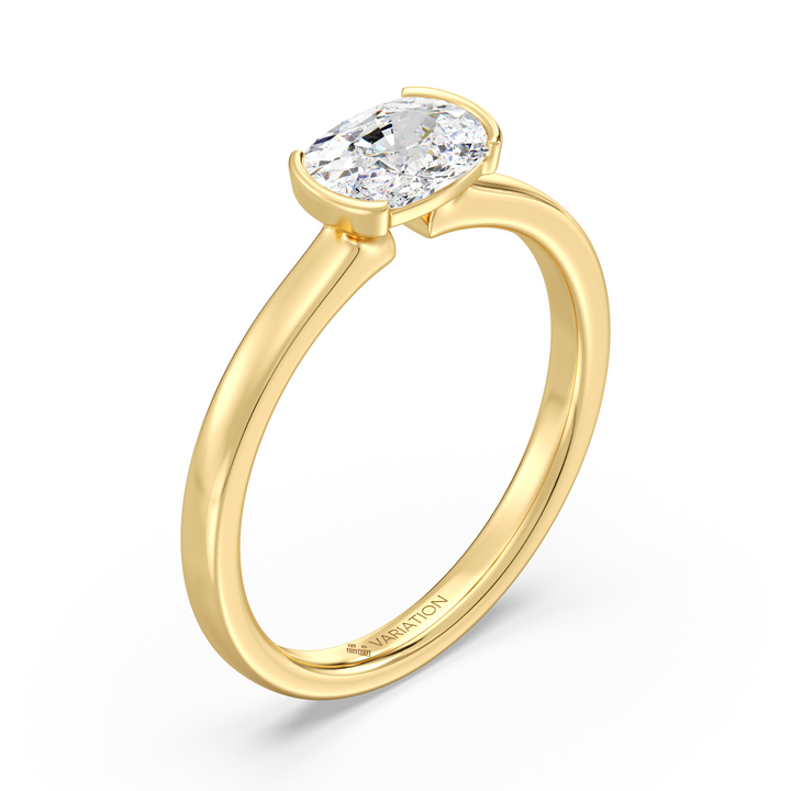 1 Carat Oval Solitaire Ring