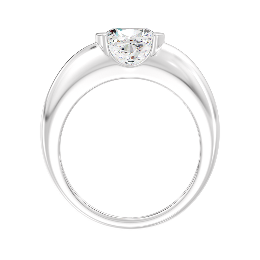 Cushion Solitaire Ring