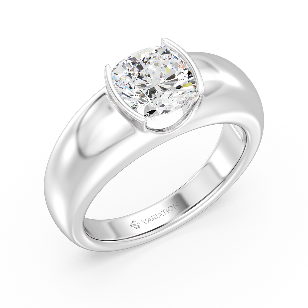 2 Carat Cushion Solitaire Ring