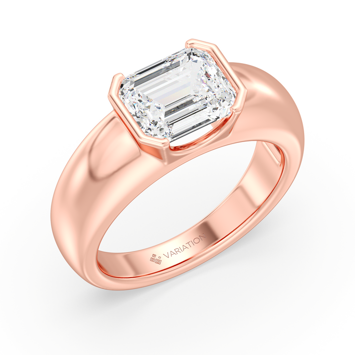 2 Carat Emerald Solitaire Ring