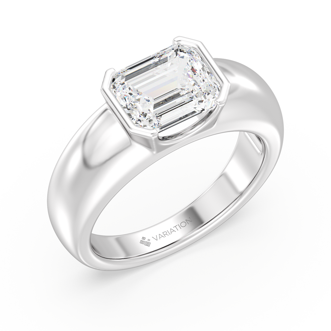 2 Carat Emerald Solitaire Ring