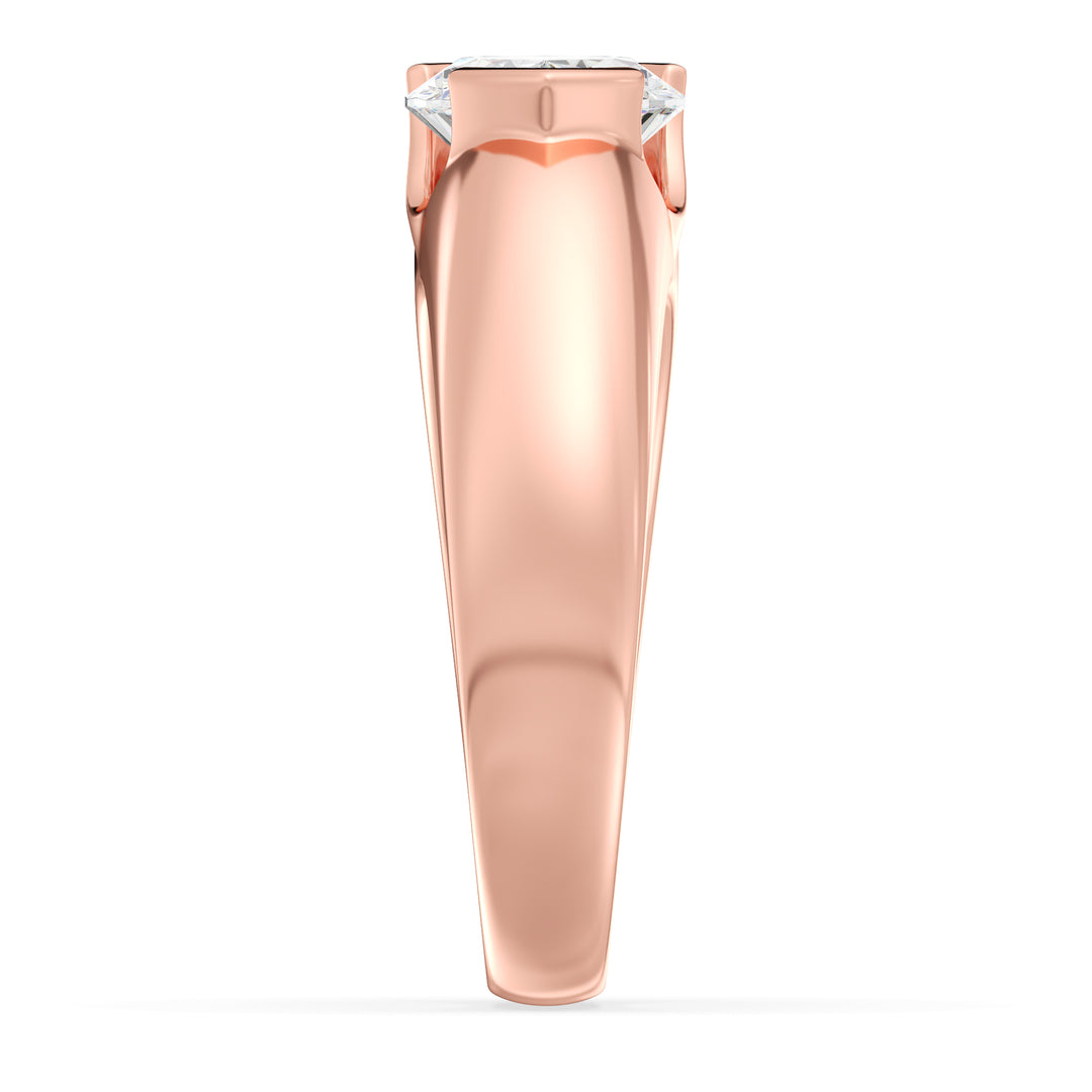 Pear Solitaire Ring