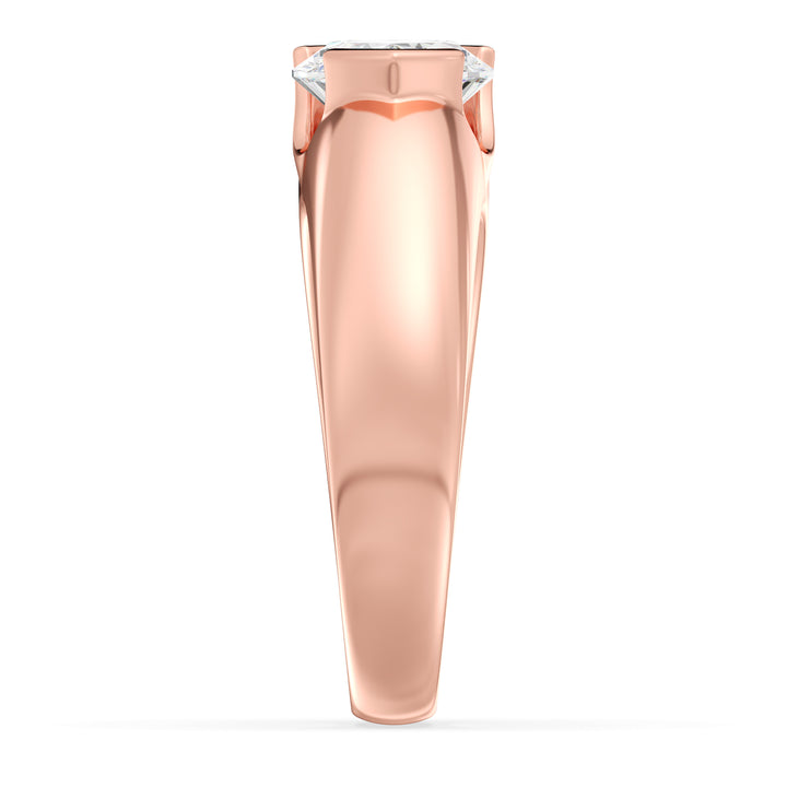 Pear Solitaire Ring