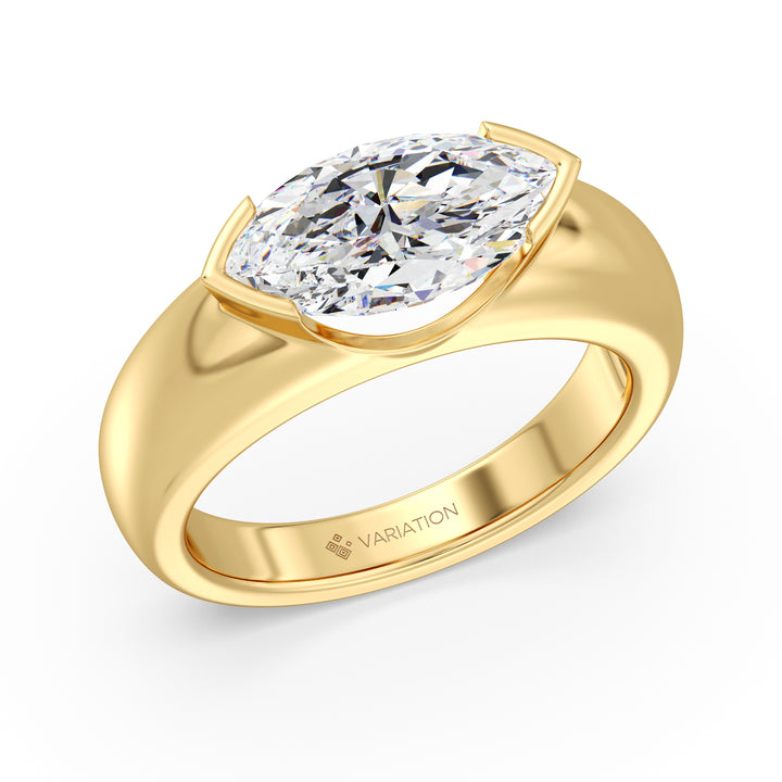 2 Carat Marquise Solitaire Ring