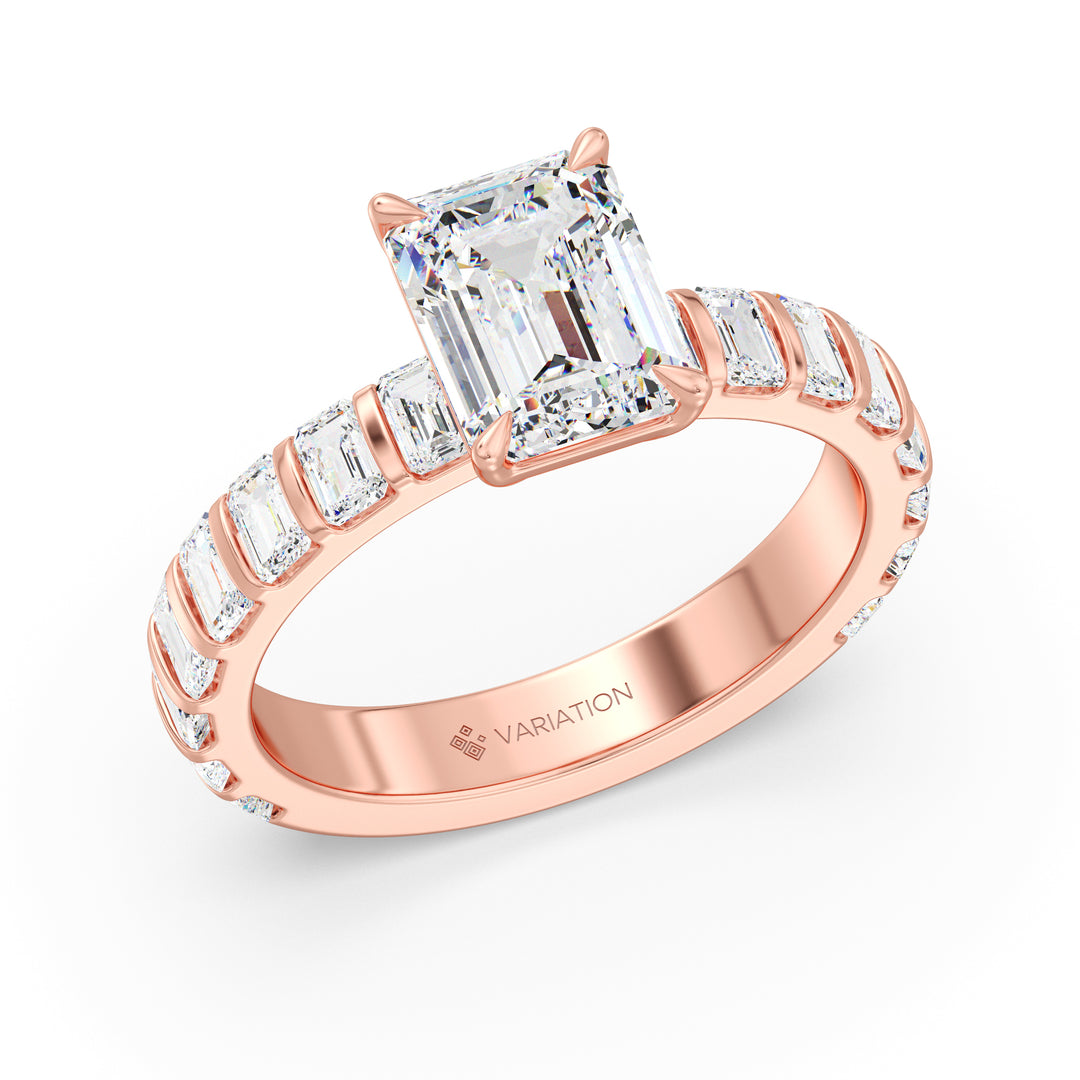 2 Carat Emerald Engagement Ring
