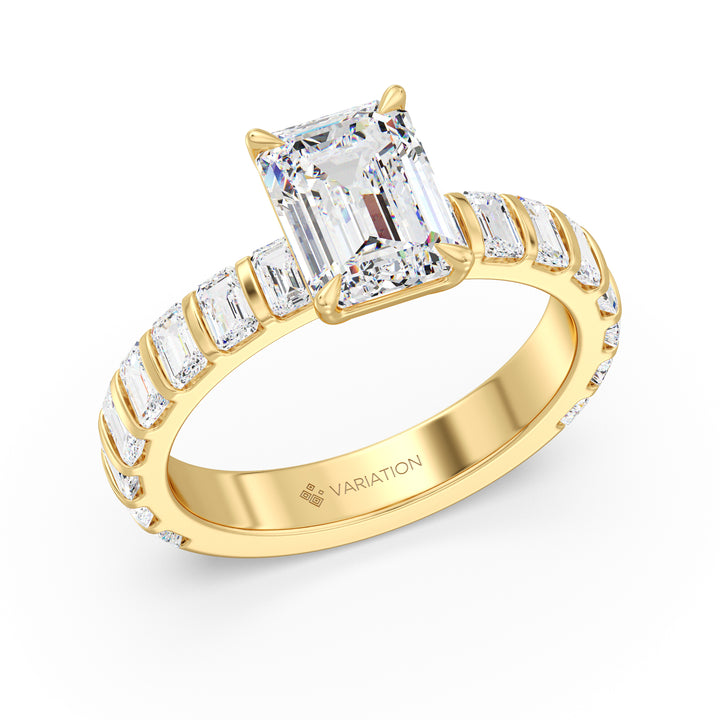 2 Carat Emerald Engagement Ring