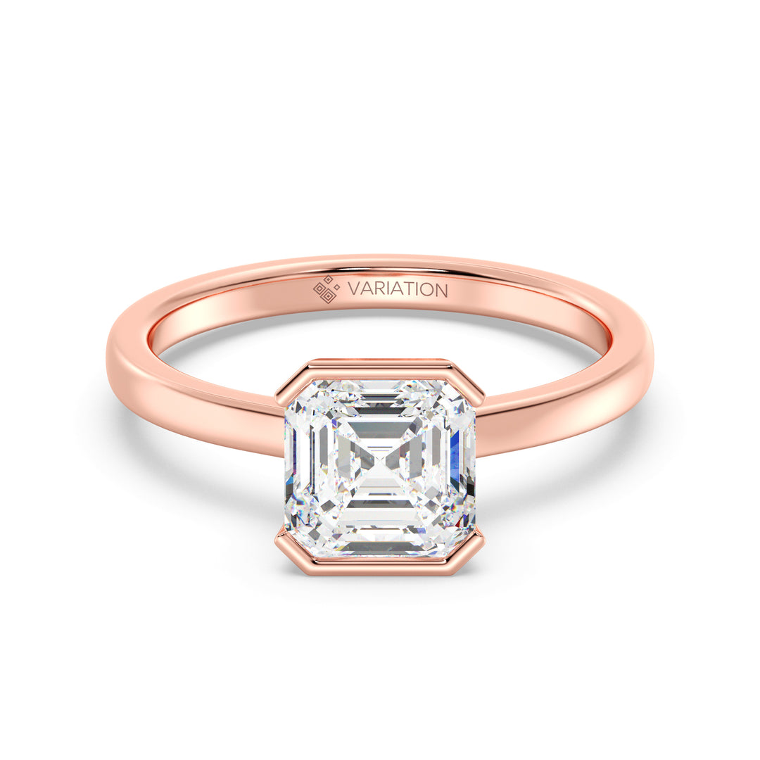 Asscher Cut Solitaire Ring