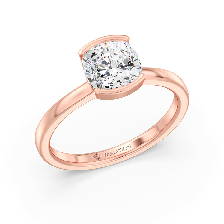 2 Carat Cushion Solitaire Ring