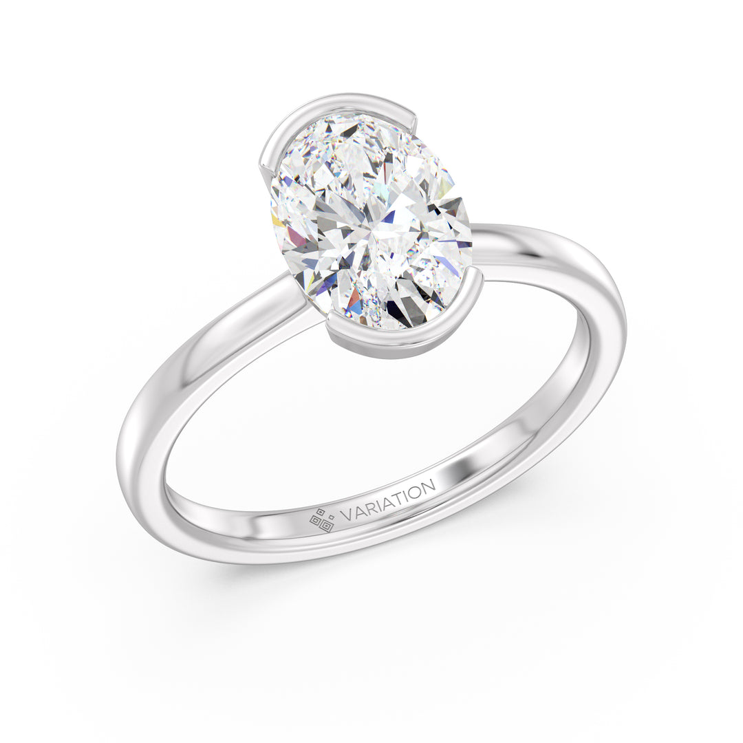 2 Carat Oval Solitaire Ring