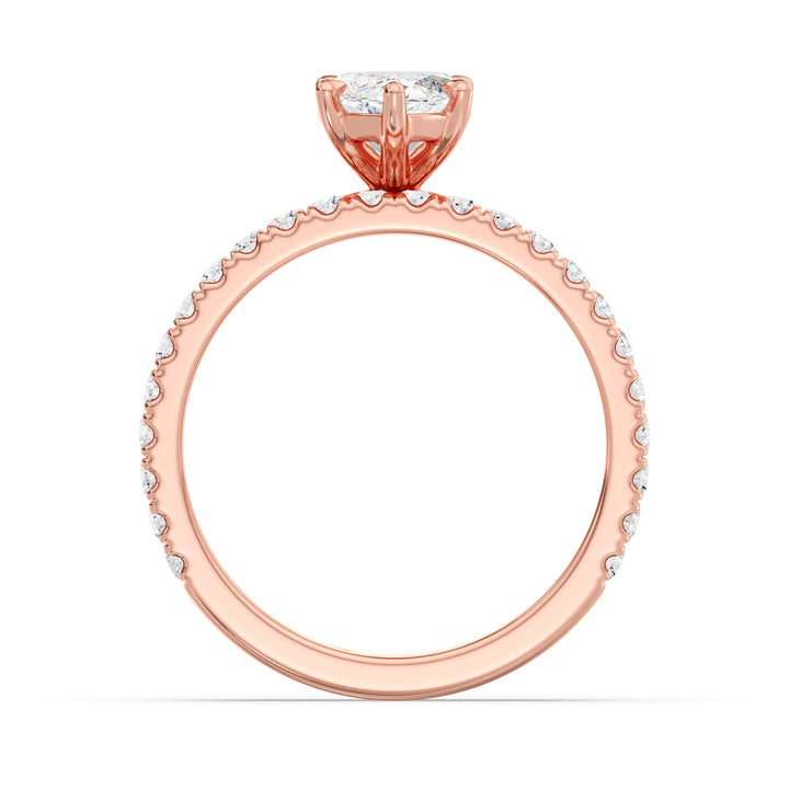 Marquise Engagement Ring with Wedding Band