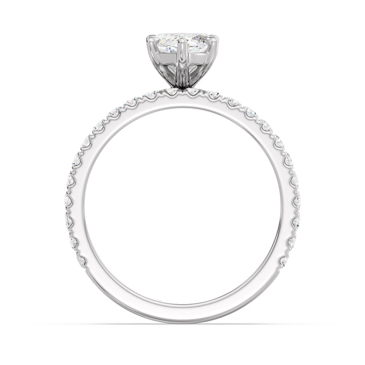 Marquise Engagement Ring with Wedding Band