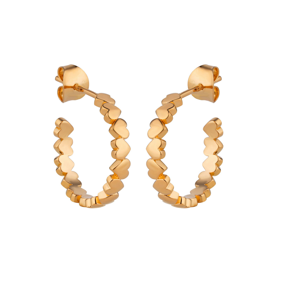 Golden Aura: Yellow Gold Vermeil Hoop Earrings