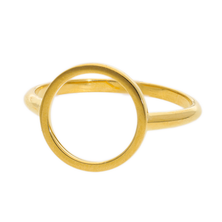 Gold Vermeil Open Circle Ring