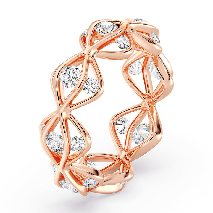 Lab Grown Diamond Eternity Wedding Band Ring – Elegant and Sustainable Bridal Jewelry