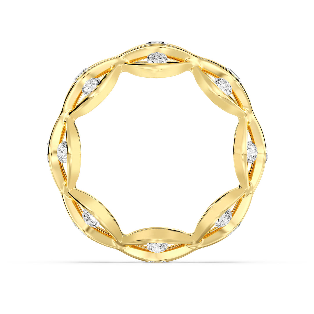 Lab Grown Diamond Eternity Wedding Band Ring – Elegant and Sustainable Bridal Jewelry