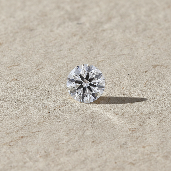 2.01 Carat Round D VVS1 Lab Grown Diamond Ideal Cut IGI Certified