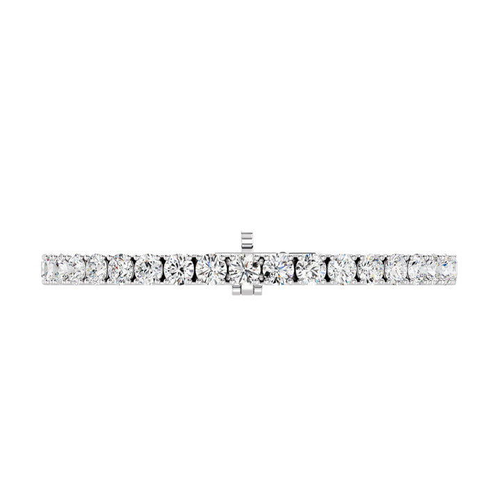 White Gold Lab-Grown Diamond Tennis Bracelet with 12.30ct EF/VS Diamonds