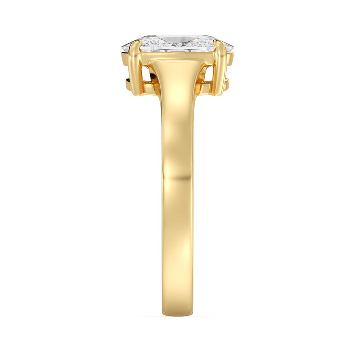 Cushion Cut Lab Grown Diamond Solitaire Ring with IGI Certified Diamond