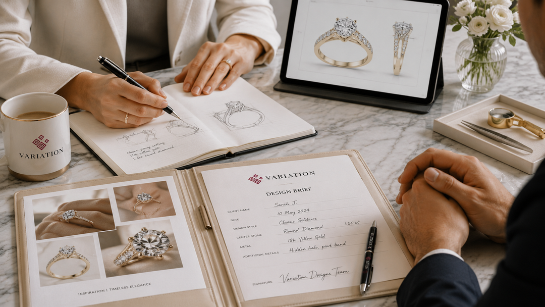 Share your vision — custom jewellery consultation at Variation