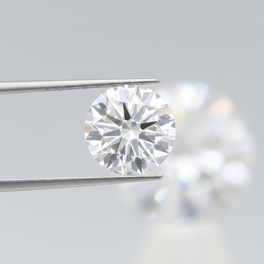 IGI Certified 9.02 Ct F Color VS1 Round CVD Diamond with 13.48mm Spread