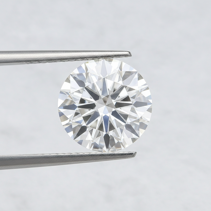 IGI Certified 9.12 Ct F Color VS1 Round CVD Diamond with 13.39mm Spread
