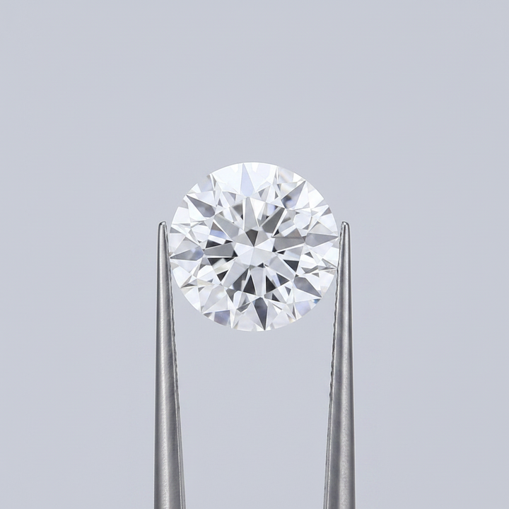 IGI Certified 8.50 Ct F Color VVS2 Round CVD Diamond with 13.00mm Spread