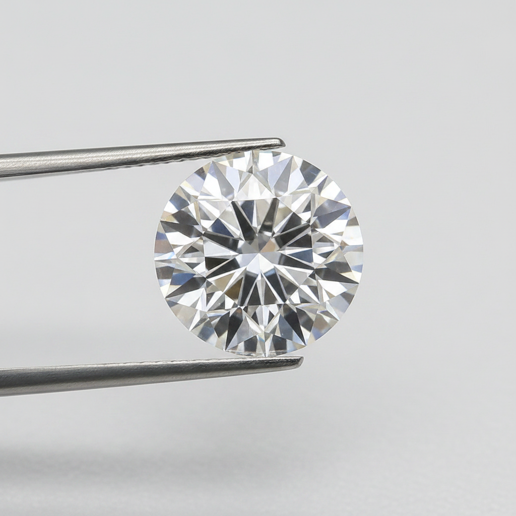 IGI Certified 9.00 Ct F Color VS1 Round CVD Diamond with 13.21mm Diameter