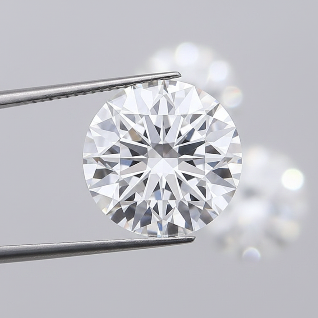 IGI Certified 5.06 Ct D Color VVS1 Round CVD Diamond with 10.95mm Diameter
