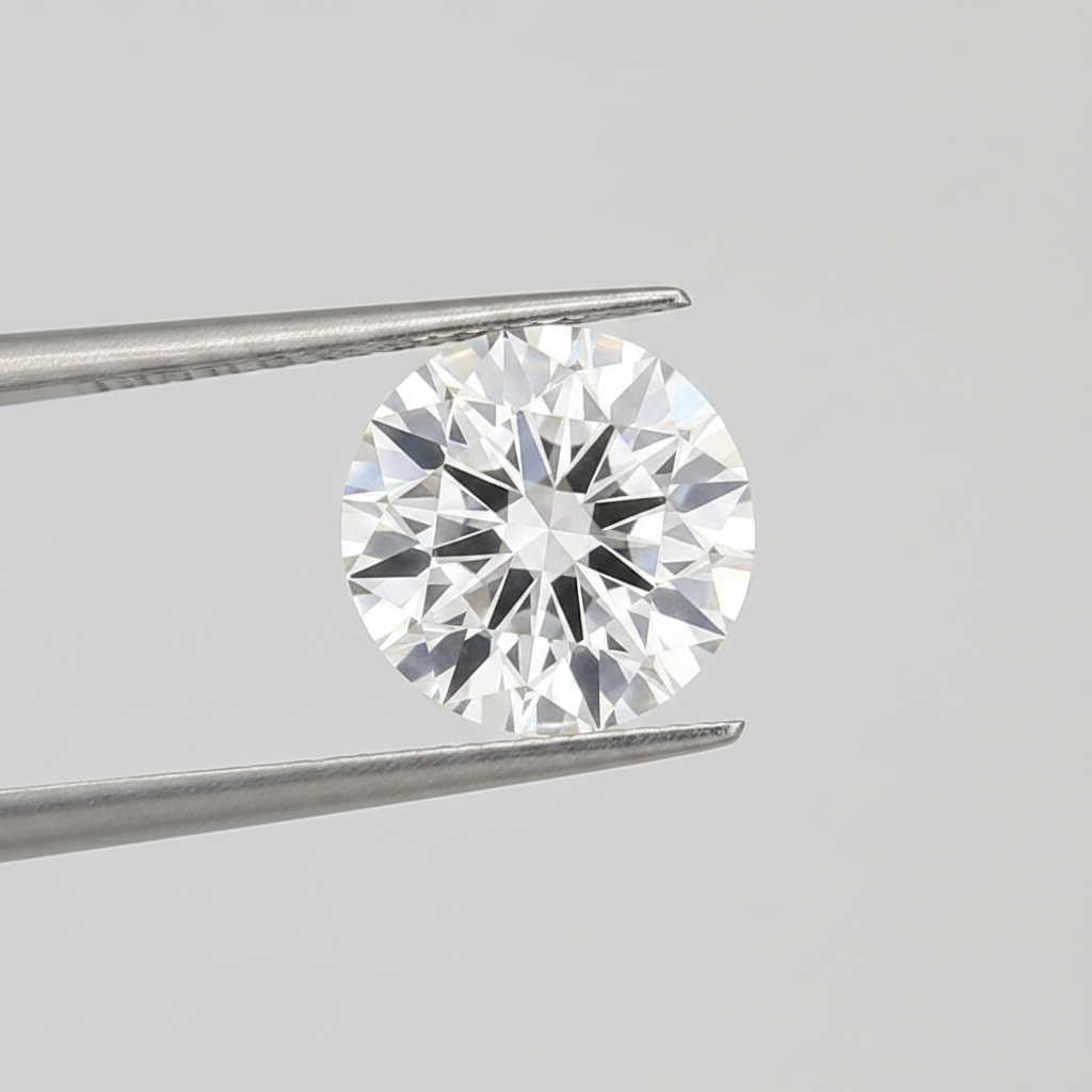 IGI Certified 5.01 Ct E Color VVS1 Round CVD Diamond with 11.00mm Diameter