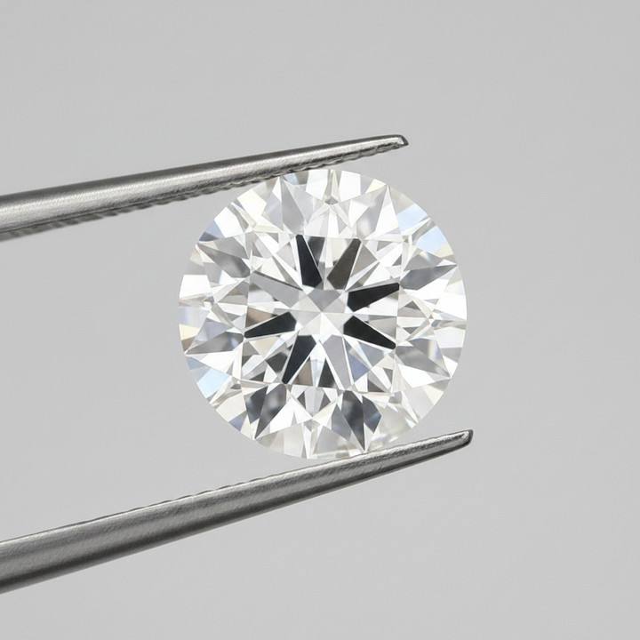 IGI Certified 8.81 Ct F Color VS2 Round CVD Diamond with 13.20mm Diameter