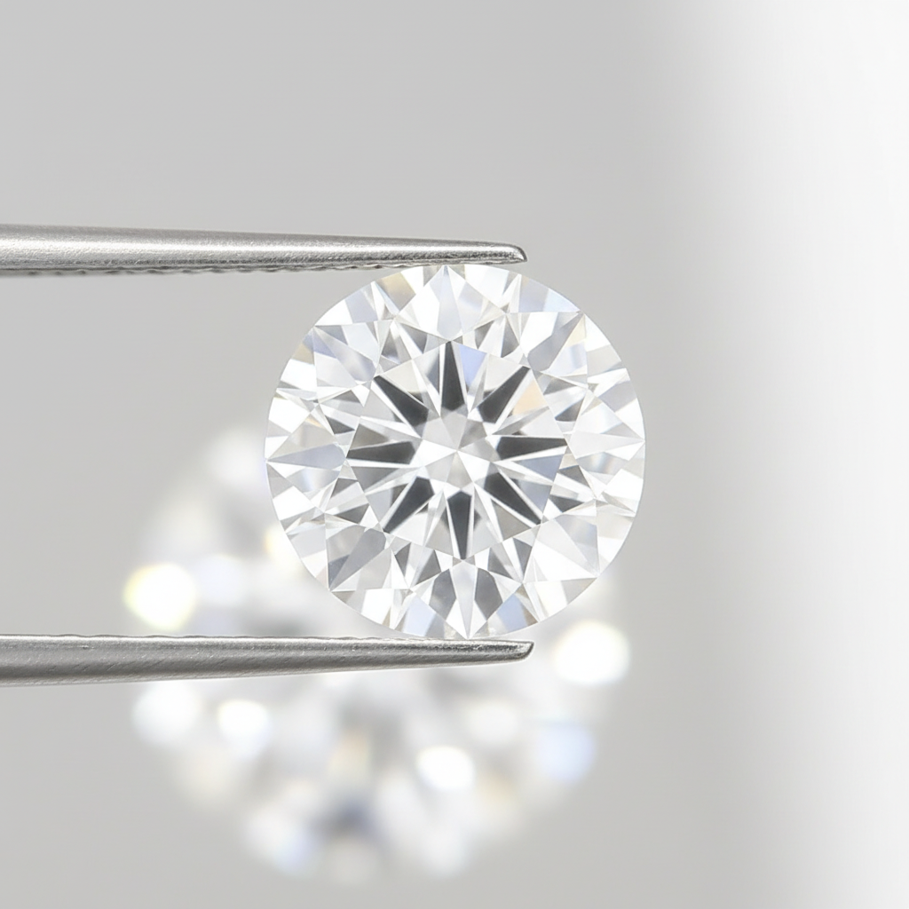 IGI Certified 3.06 Ct D Color VVS2 Round CVD Diamond with 9.29mm Diameter