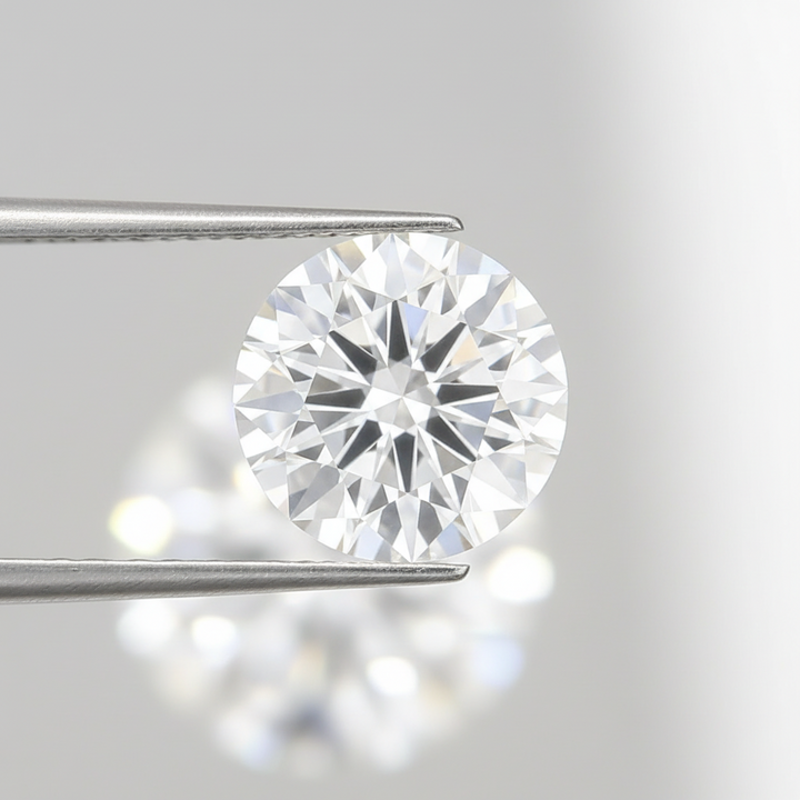 IGI Certified 3.06 Ct D Color VVS2 Round CVD Diamond with 9.29mm Diameter