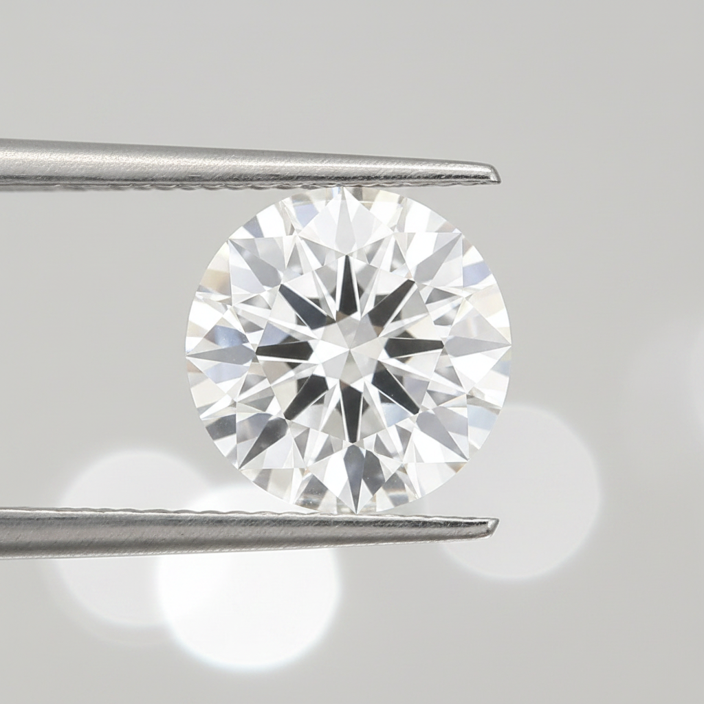 IGI Certified 3.07 Ct D Color VVS2 Round CVD Diamond with 9.33mm Diameter