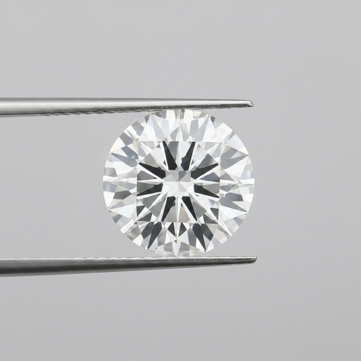 IGI Certified 4.78 Ct F Color VVS1 Round CVD Diamond with 10.86mm Diameter