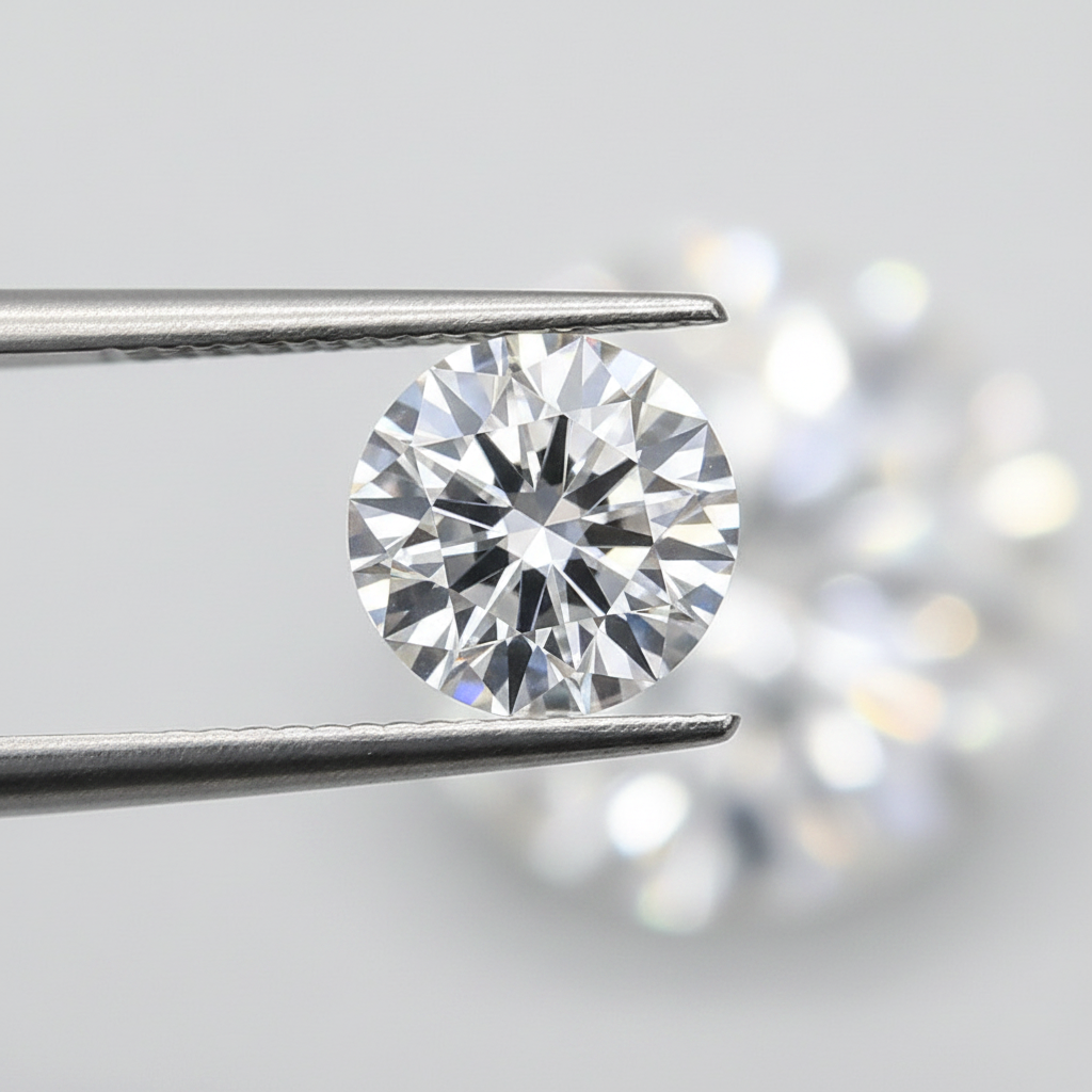 IGI Certified 3.04 Ct D Color VVS2 Round CVD Diamond with 9.37mm Diameter