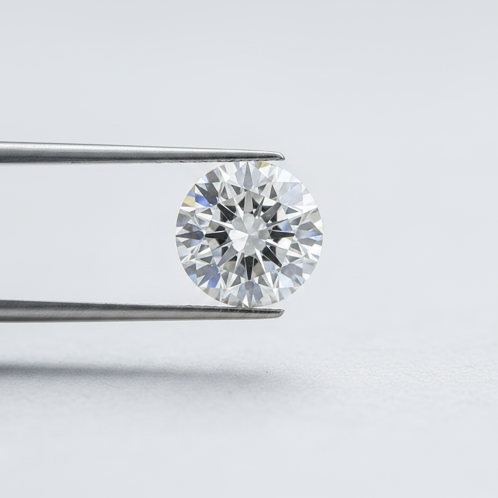 IGI Certified 5.03 Ct F Color VVS2 Round CVD Diamond with 10.92mm Diameter