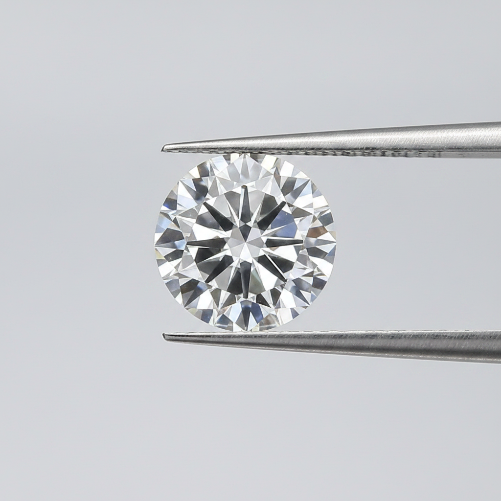 IGI Certified 6.01 Ct F Color VS1 Round CVD Diamond with 11.72mm Diameter