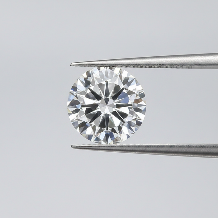 IGI Certified 6.01 Ct F Color VS1 Round CVD Diamond with 11.72mm Diameter