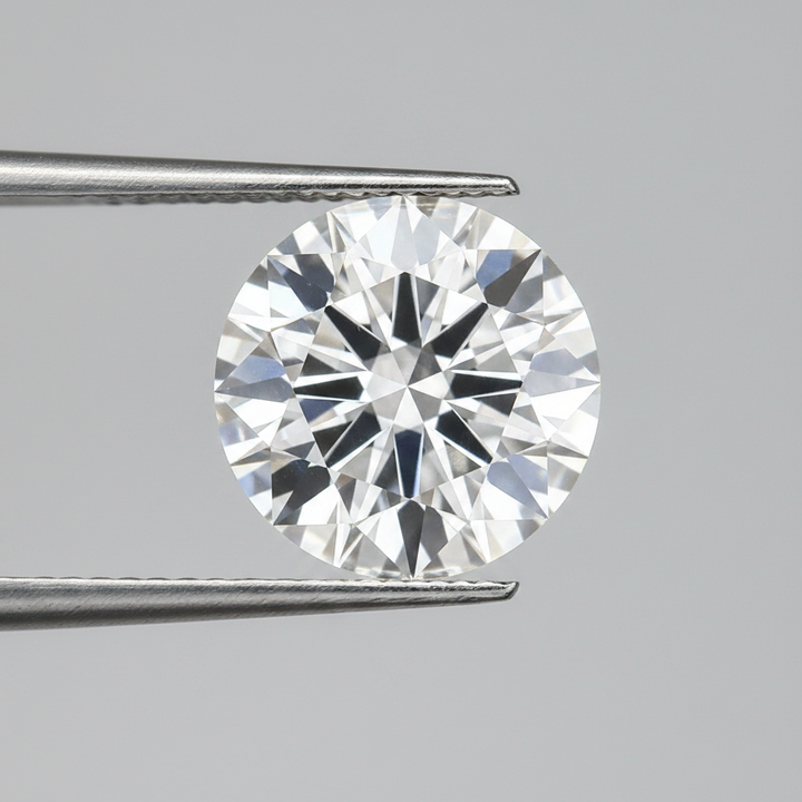 IGI Certified 6.06 Ct F Color VS2 Round CVD Diamond with 11.86mm Diameter