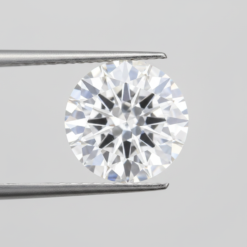 IGI Certified 5.51 Ct D Color VS1 Round CVD Diamond with 11.54mm Diameter